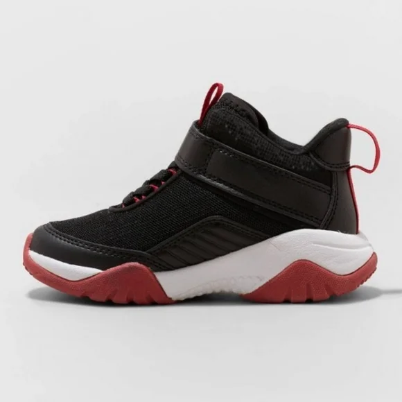 Cat & Jack Toddler Boys NWT Black Jordie Basketball High Top Sneakers Size 5T - Picture 6 of 12